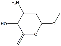 Hex-5-enopyranoside, methyl 3-amino-2,3,6-trideoxy- (9CI)结构式