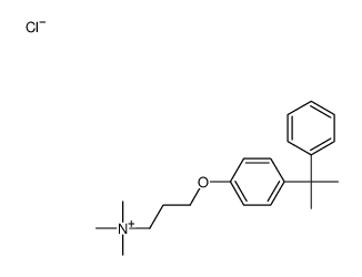 3-[4-(1-methyl-1-phenylethyl)phenoxy]propyltrimethylammonium chloride structure