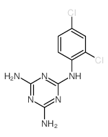 N2-(2,4-dichlorophenyl)-1,3,5-triazine-2,4,6-triamine structure