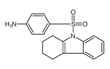 4-(1,2,3,4-tetrahydrocarbazol-9-ylsulfonyl)aniline结构式