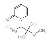 chloro-[2-methoxy-2-methyl-1-(2-oxopyridin-1-yl)propyl]mercury结构式