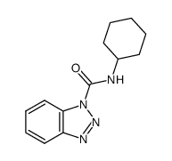 1-(N-cyclohexylcarbamoyl)benzotriazole结构式