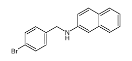 p-bromobenzyl-2-naphthylamine结构式