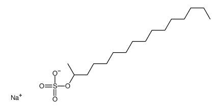 sodium,hexadecan-2-yl sulfate Structure