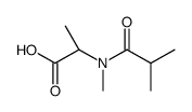 (2S)-2-[methyl(2-methylpropanoyl)amino]propanoic acid Structure