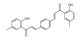 1-(2-hydroxy-5-methylphenyl)-3-[4-[3-(2-hydroxy-5-methylphenyl)-3-oxoprop-1-enyl]phenyl]prop-2-en-1-one Structure