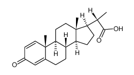3-oxopregna-1,4-diene-20-carboxylic acid结构式