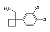 (1-(3,4-dichlorophenyl)cyclobutyl)methanamine Structure