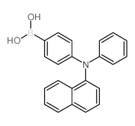 (4-(naphthalen-1-yl(phenyl)amino)phenyl)boronic acid structure