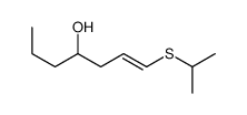 1-propan-2-ylsulfanylhept-1-en-4-ol Structure