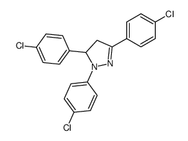 2,3,5-tris(4-chlorophenyl)-3,4-dihydropyrazole结构式