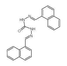 1,3-bis(naphthalen-1-ylmethylideneamino)urea结构式