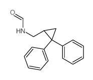 N-[(2,2-diphenylcyclopropyl)methyl]formamide structure