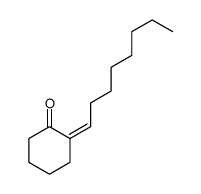 2-Octylidenecyclohexan-1-one结构式