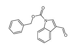 N-benzyloxycarbonyl-indole-3-carbaldehyde结构式