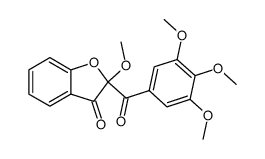 2-Methoxy-2-(3,4,5-trimethoxybenzoyl)-3(2H)-benzofuranon结构式
