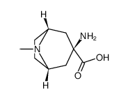 3β-amino-1αH,5αH-tropane-3α-carboxylic acid Structure