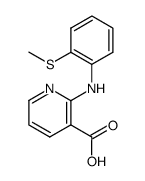 2-(2-Methylsulfanyl-phenylamino)-nicotinic acid结构式