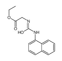 ethyl 2-(naphthalen-1-ylcarbamoylamino)acetate结构式