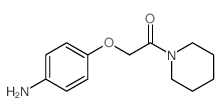 2-(4-Amino-phenoxy)-1-piperidin-1-yl-ethanone Structure