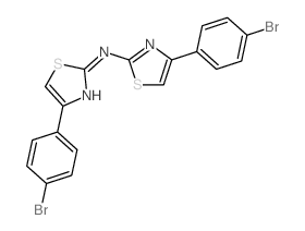 2-Thiazolamine,4-(4-bromophenyl)-N-[4-(4-bromophenyl)-2-thiazolyl]- Structure