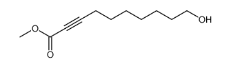 Methyl 10-hydroxy-2-decynoate结构式