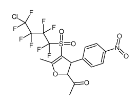 1-((2S,3R)-4-(4-CHLORO-1,1,2,2,3,3,4,4-OCTAFLUOROBUTYLSULFONYL)-5-METHYL-3-(4-NITROPHENYL)-2,3-DIHYDROFURAN-2-YL)ETHANONE structure