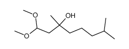 1,1-dimethoxy-3,7-dimethyl-octan-3-ol Structure