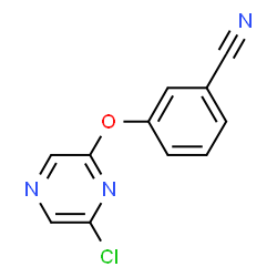 2-CHLORO-6-(3-CYANOPHENOXY) PYRAZINE Structure