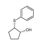 (1R,2S)-2-(phenylthio)cyclopentan-1-ol结构式