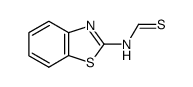 Methanethioamide, N-2-benzothiazolyl- (9CI) structure