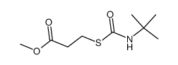 methyl 3-((tert-butylcarbamoyl)thio)propanoate结构式