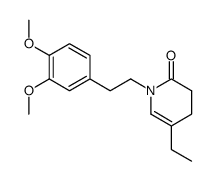 5-ethyl-1-(3,4-dimethoxy-phenethyl)-3,4-dihydro-1H-pyridin-2-one结构式