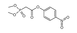 p-nitrophenyl (dimethylphosphono)acetate Structure