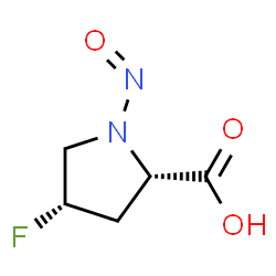 L-Proline, 4-fluoro-1-nitroso-, cis- (9CI) Structure