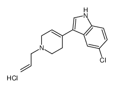 5-chloro-3-(1-prop-2-enyl-3,6-dihydro-2H-pyridin-4-yl)-1H-indole,hydrochloride结构式