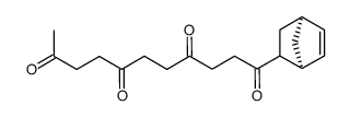 1-(Bicyclo[2.2.1]hept-5-en-2-yl)-1,4,7,10-undecantetraon结构式