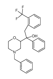 1-(4-benzyl-morpholin-2-yl)-1-phenyl-2-(2-trifluoromethyl-phenyl)-ethanol结构式