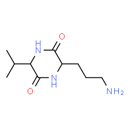 2,5-Piperazinedione, 3-(3-aminopropyl)-6-isopropyl- (8CI) Structure
