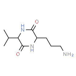 2,5-Piperazinedione, 3-(3-aminopropyl)-6-isopropyl- (8CI) structure