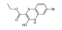 6-bromo-3-hydroxy-4H-benzo[1,4]thiazine-2-carboxylic acid ethyl ester Structure