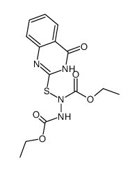 diethyl [(3,4-dihydro-4-oxo-2-quinazolinyl)thio]bicarbamate结构式