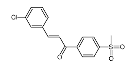 3-(3-chlorophenyl)-1-(4-methylsulfonylphenyl)prop-2-en-1-one Structure