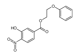 2-phenoxyethyl 3-hydroxy-4-nitrobenzoate结构式