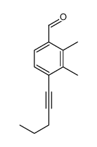 Benzaldehyde, 2,3-dimethyl-4-(1-pentynyl)- (9CI)结构式