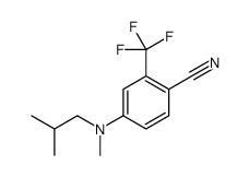 4-[methyl(2-methylpropyl)amino]-2-(trifluoromethyl)benzonitrile结构式