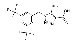 5-amino-1-(3,5-bis-trifluoromethyl-benzyl)-1H-[1,2,3]triazole-4-carboxylic acid Structure