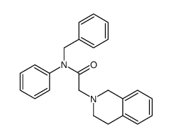 N-benzyl-2-(3,4-dihydro-1H-isoquinolin-2-yl)-N-phenylacetamide Structure