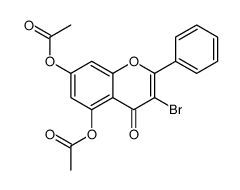 (5-acetyloxy-3-bromo-4-oxo-2-phenylchromen-7-yl) acetate结构式