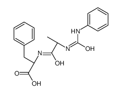 (2S)-3-phenyl-2-[[(2S)-2-(phenylcarbamoylamino)propanoyl]amino]propanoic acid Structure